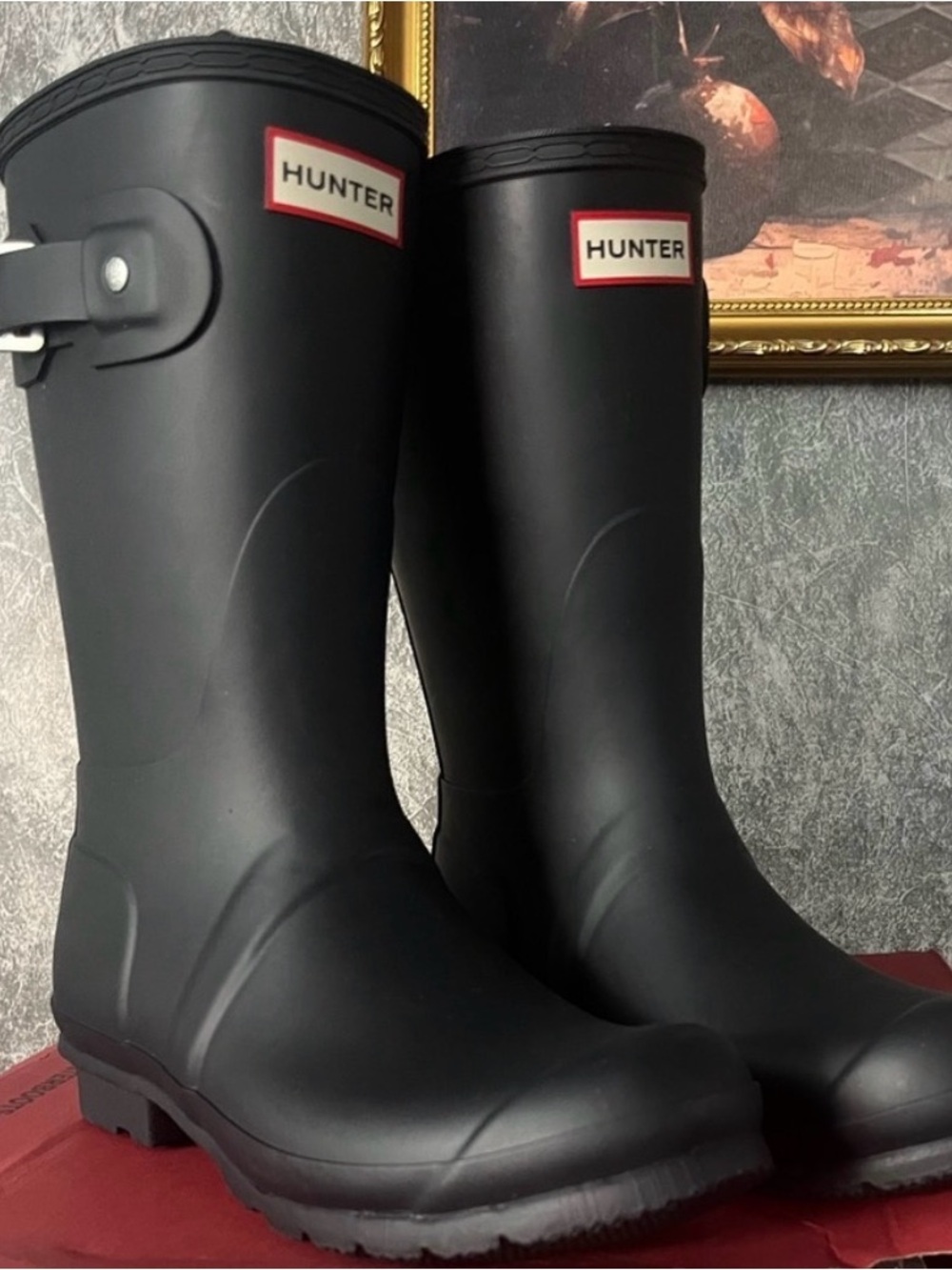 Hunter Women's dark navy Rain Boots